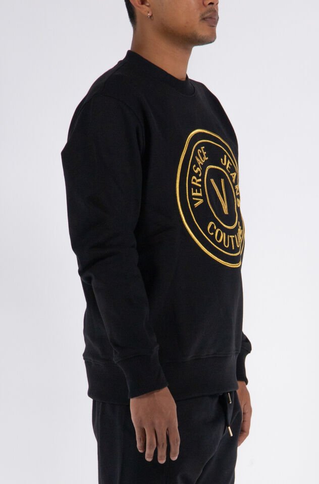 GOLD LOGO SİYAH SWEATSHIRT