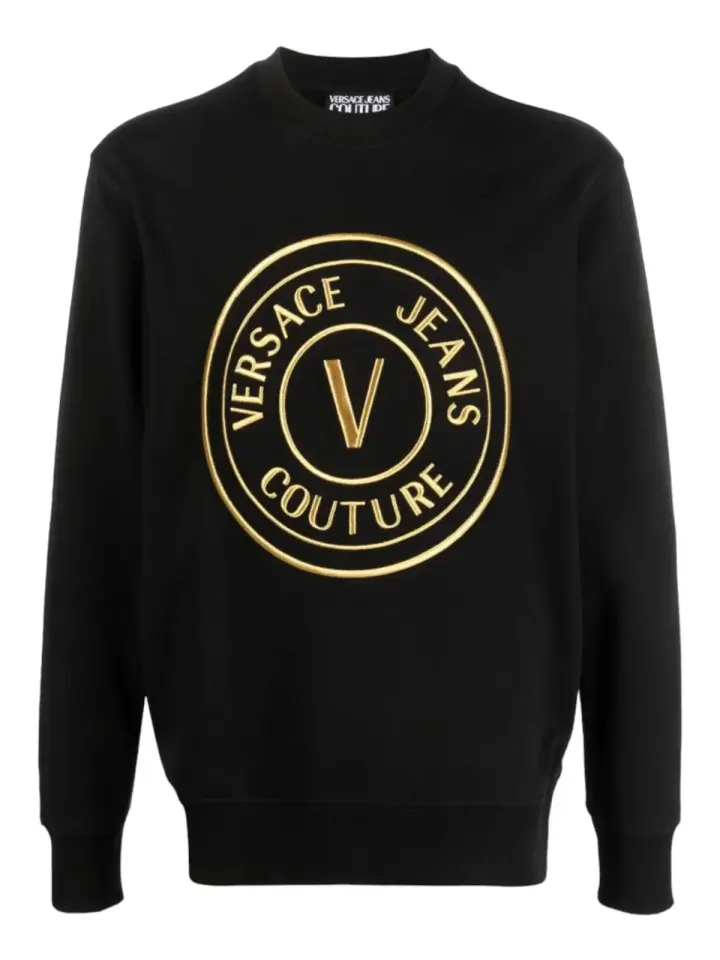 GOLD LOGO SİYAH SWEATSHIRT