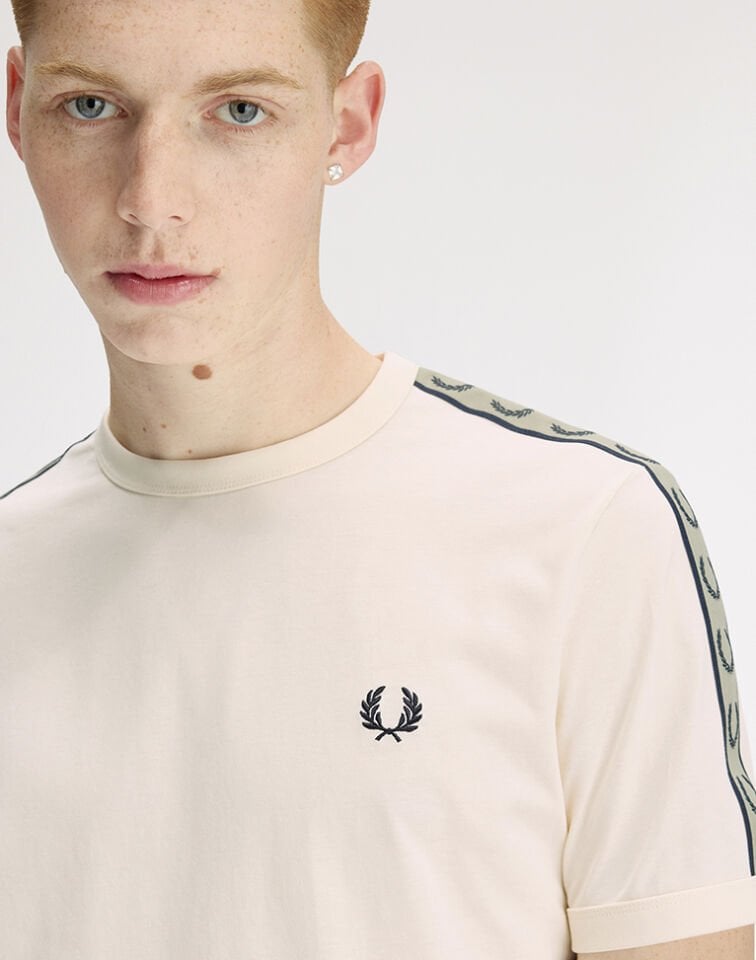 CONTRAST TAPE RINGER T-SHIRT