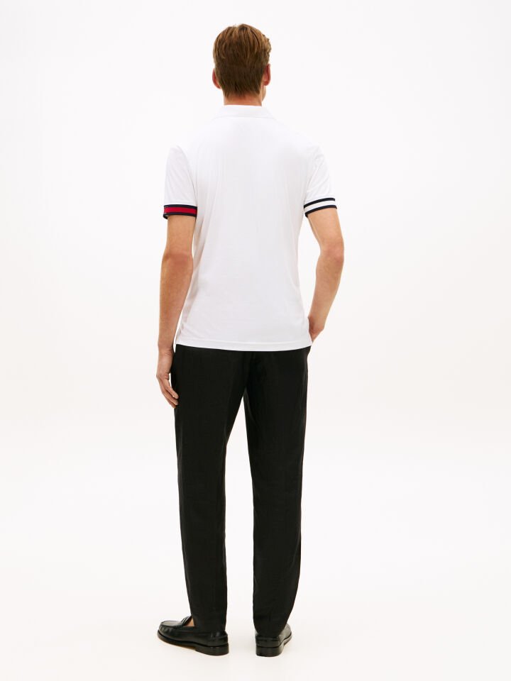 RWB CUFF LIQUID COTTON SLIM POLO