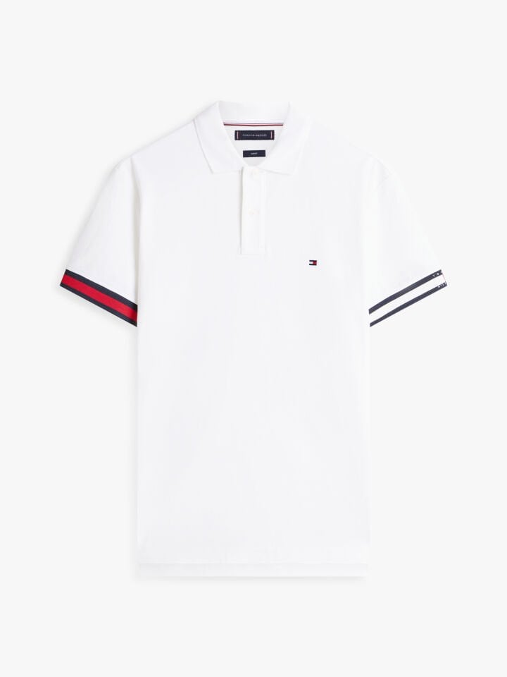 RWB CUFF LIQUID COTTON SLIM POLO