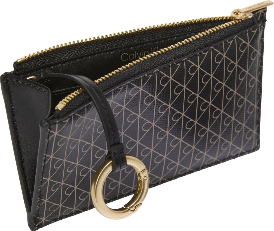 EMBLEM AOP TOP ZIP CARDCASE