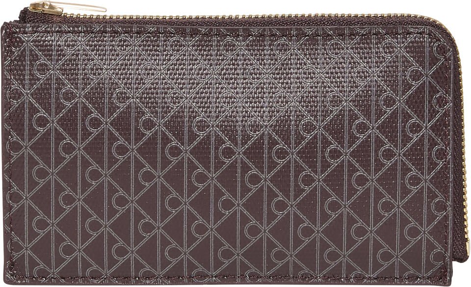 EMBLEM AOP TOP ZIP CARDCASE