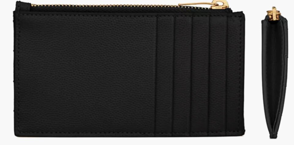 EMBLEM AOP TOP ZIP CARDCASE