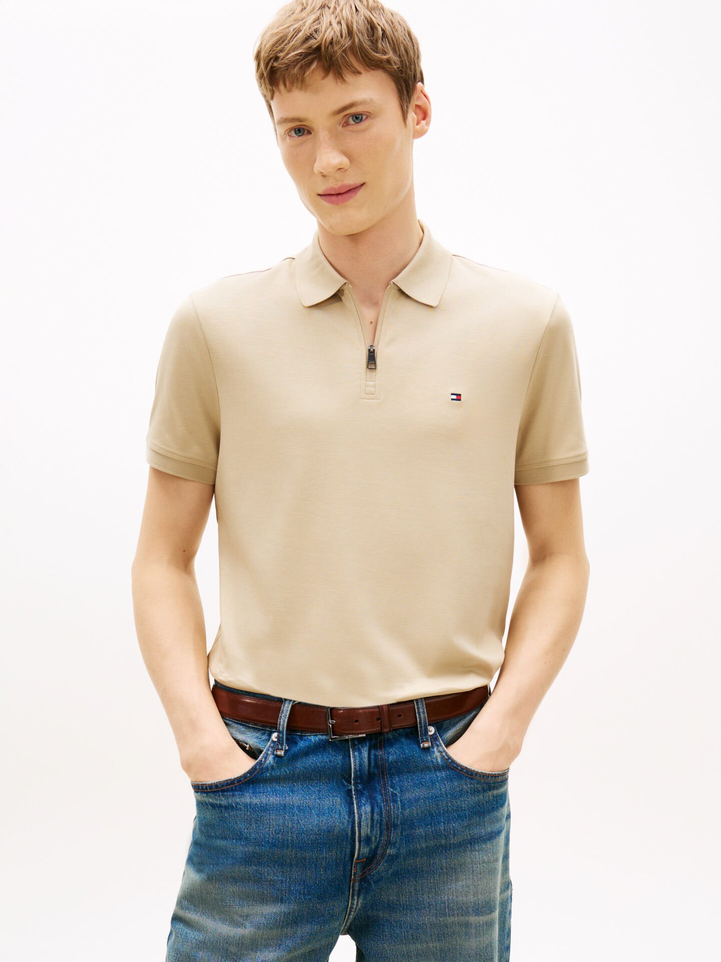 INTERLOCK ZIP REG POLO