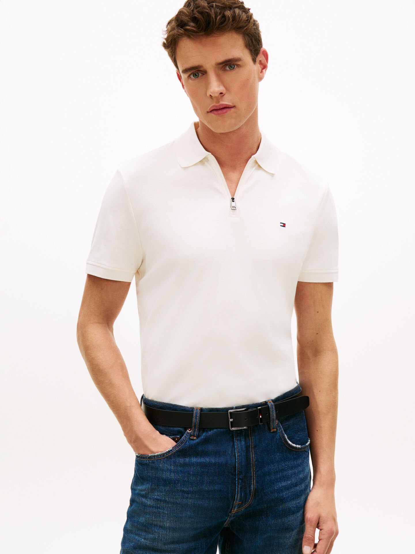 INTERLOCK ZIP REG POLO