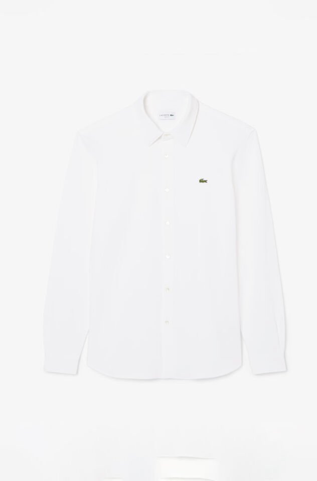 SLİM FİT PAMUK PİKE GÖMLEK