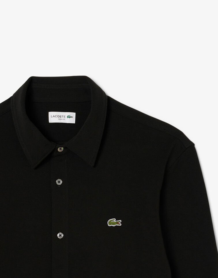 SLİM FİT PAMUK PİKE GÖMLEK