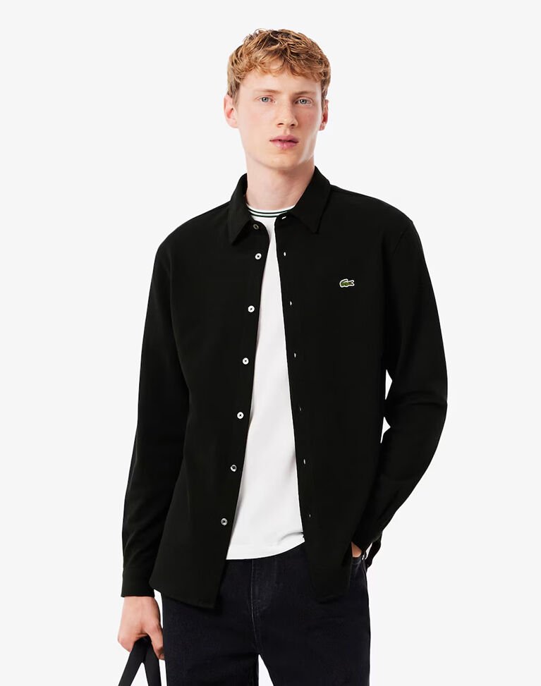 SLİM FİT PAMUK PİKE GÖMLEK