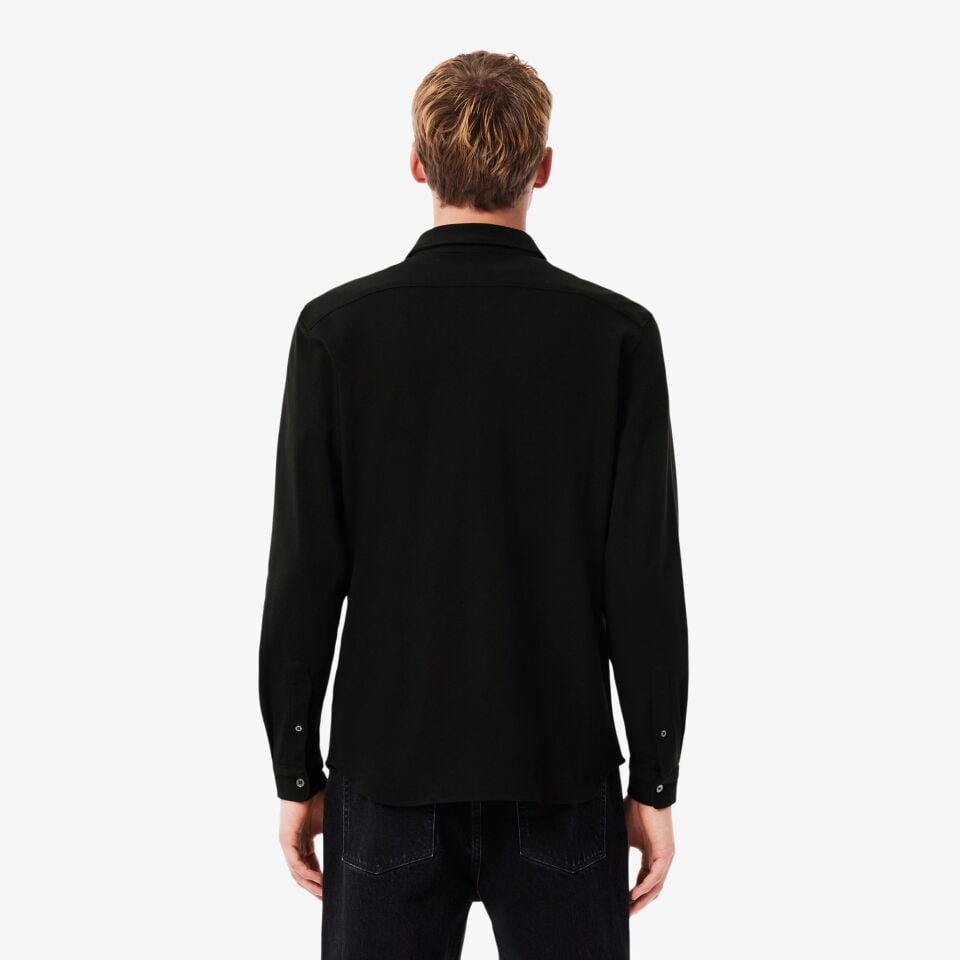 SLİM FİT PAMUK PİKE GÖMLEK