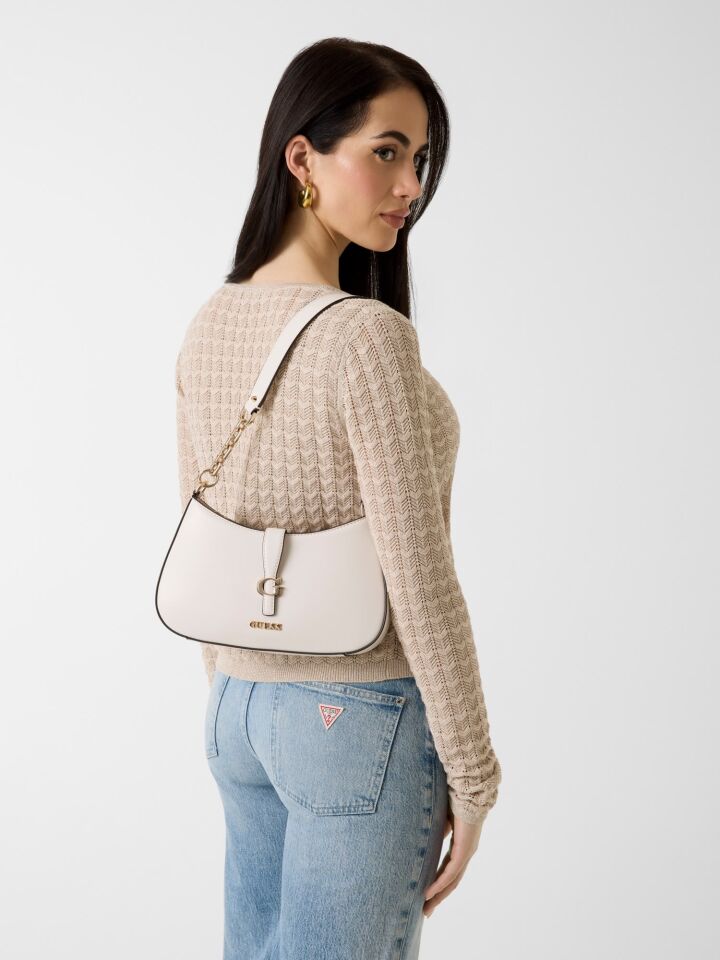 JANE HOBO - ZADIE LOGO TOP ZIP SHLDR BAG - Carrie Kadın Omuz Çantası