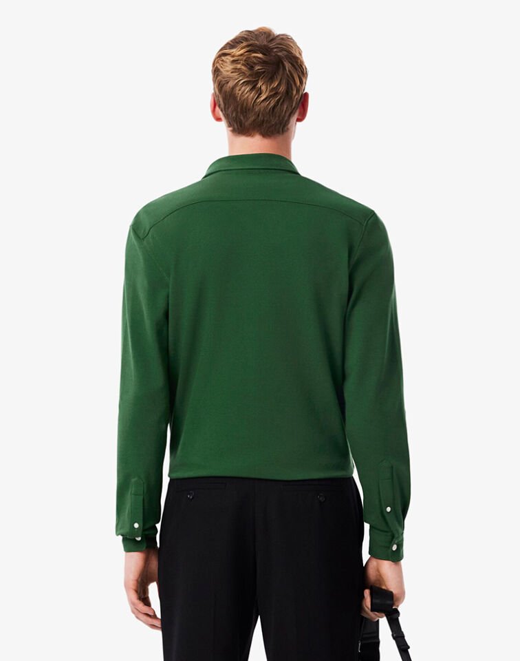 SLİM FİT PAMUK PİKE GÖMLEK