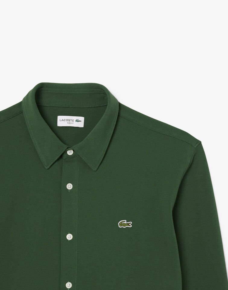 SLİM FİT PAMUK PİKE GÖMLEK