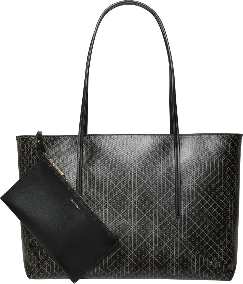 EMBLEM AOP TOTE W/ POUCH