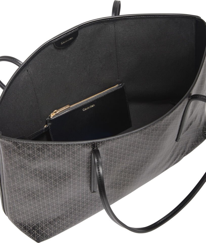 EMBLEM AOP TOTE W/ POUCH