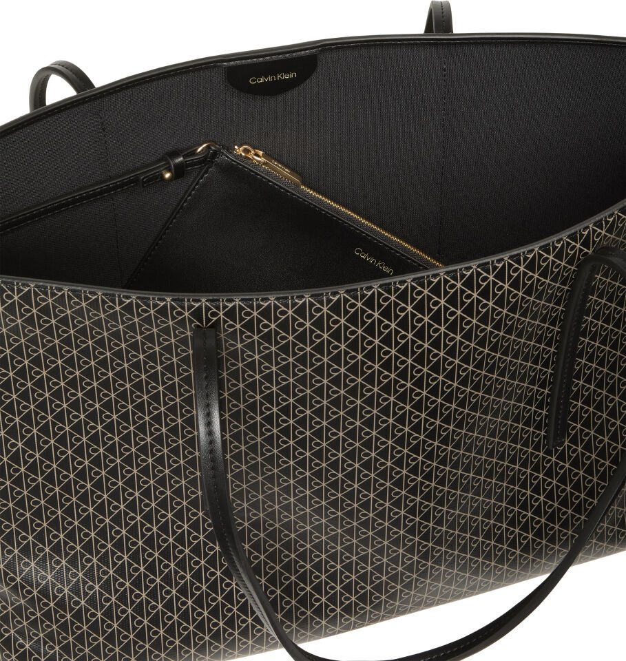 EMBLEM AOP TOTE W/ POUCH