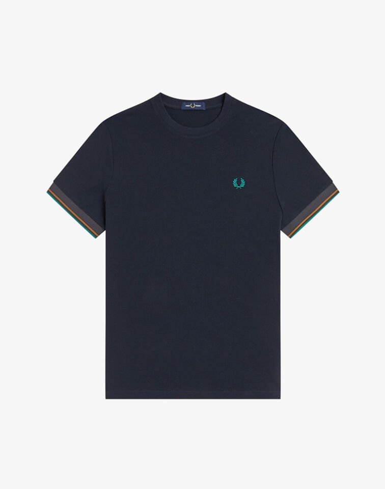 TWIN TIPPED CUFF T-SHIRT S - Lacivert