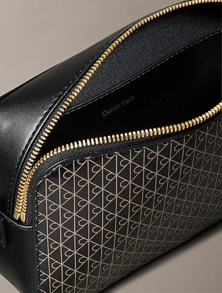 EMBLEM AOP ELONGATED CAMERA BAG