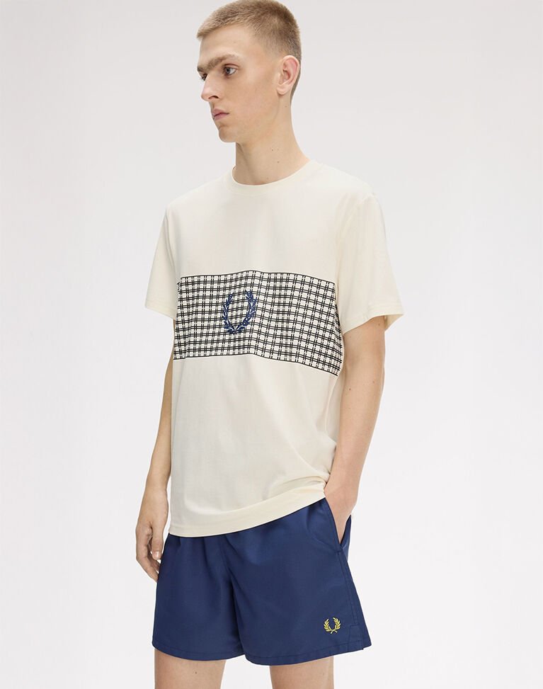 TENNIS NET GRAPHIC T-SHIRT M - Ekru