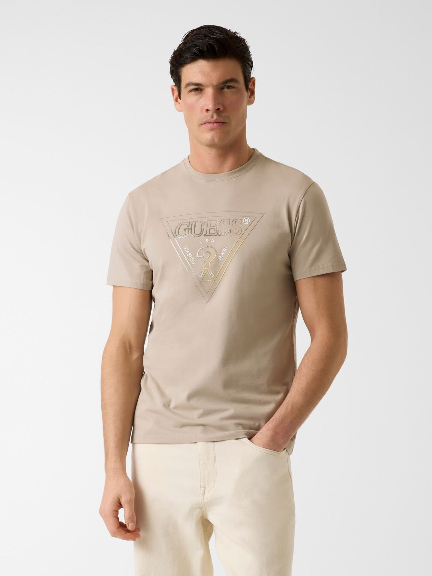 CN SS TRIANGLE HD MU - Üçgen Logolu Erkek T-shirt