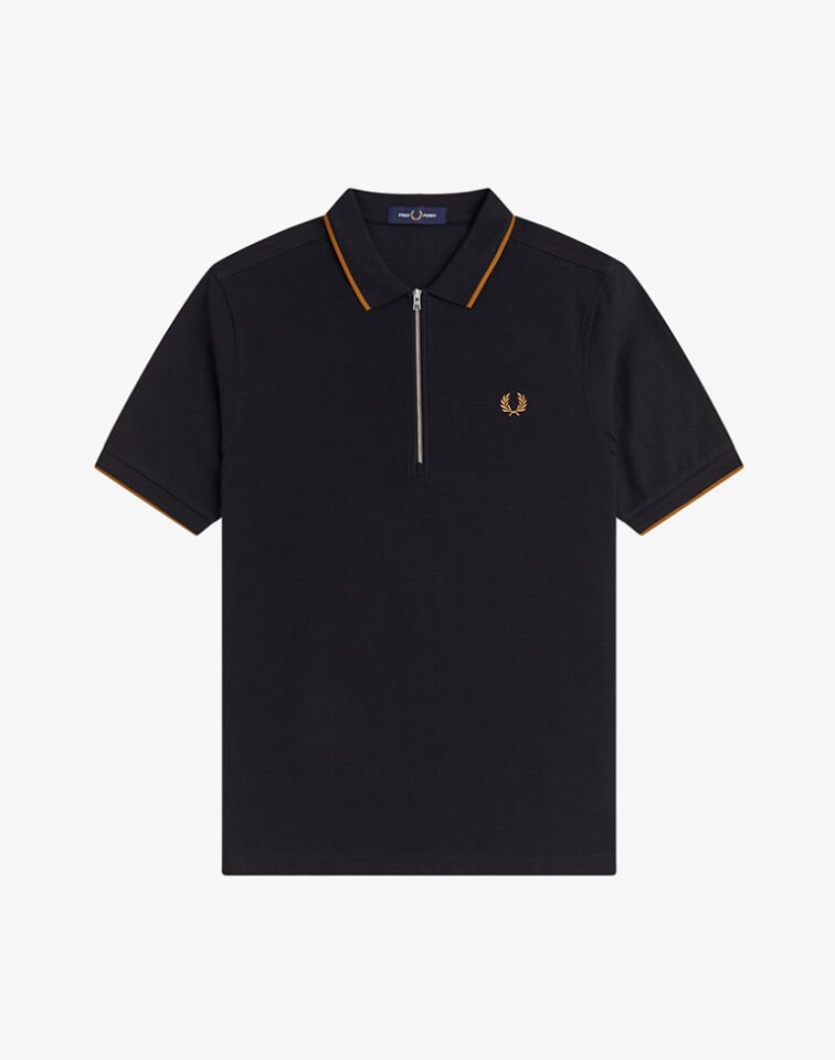 CREPE PIQUE POLO SHIRT M - Siyah