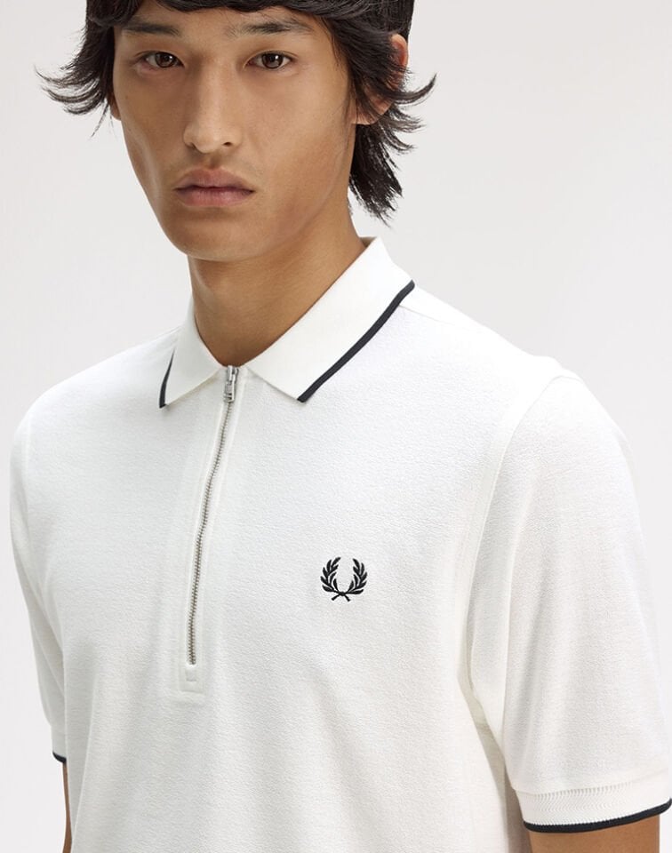 CREPE PIQUE POLO SHIRT