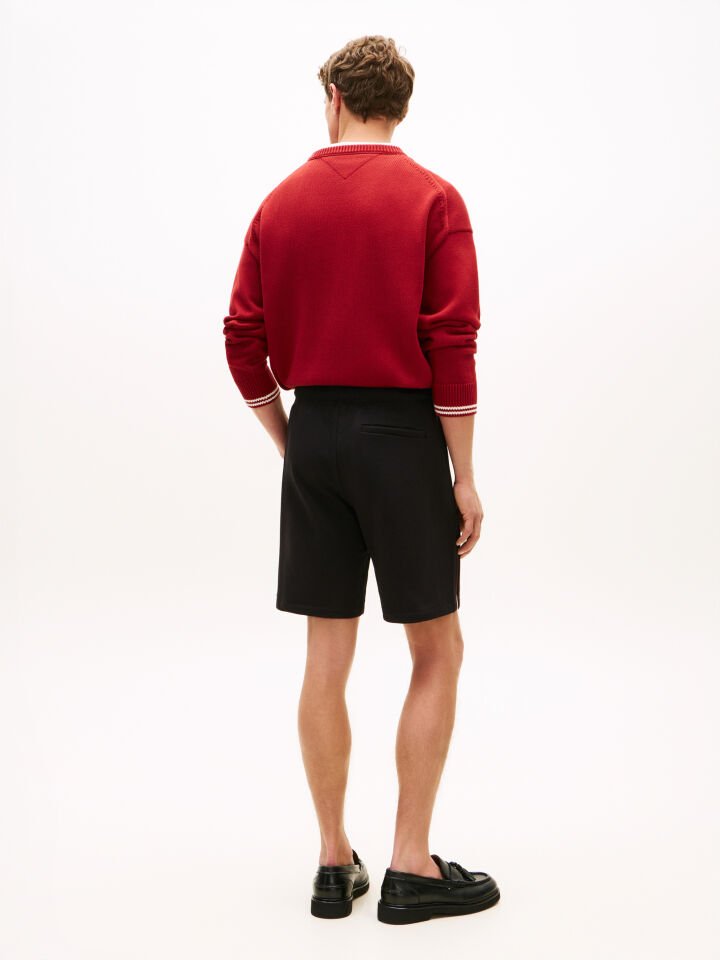 GLOBAL STRIPE SWEATSHORT