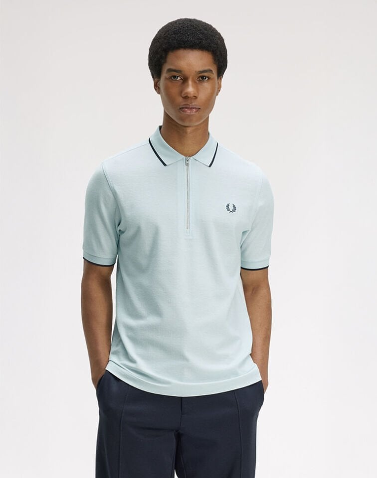 CREPE PIQUE POLO SHIRT