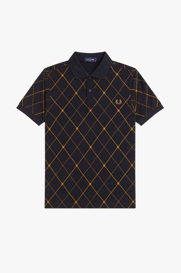 ARGYLE PRINT FRED PERRY SHIRT