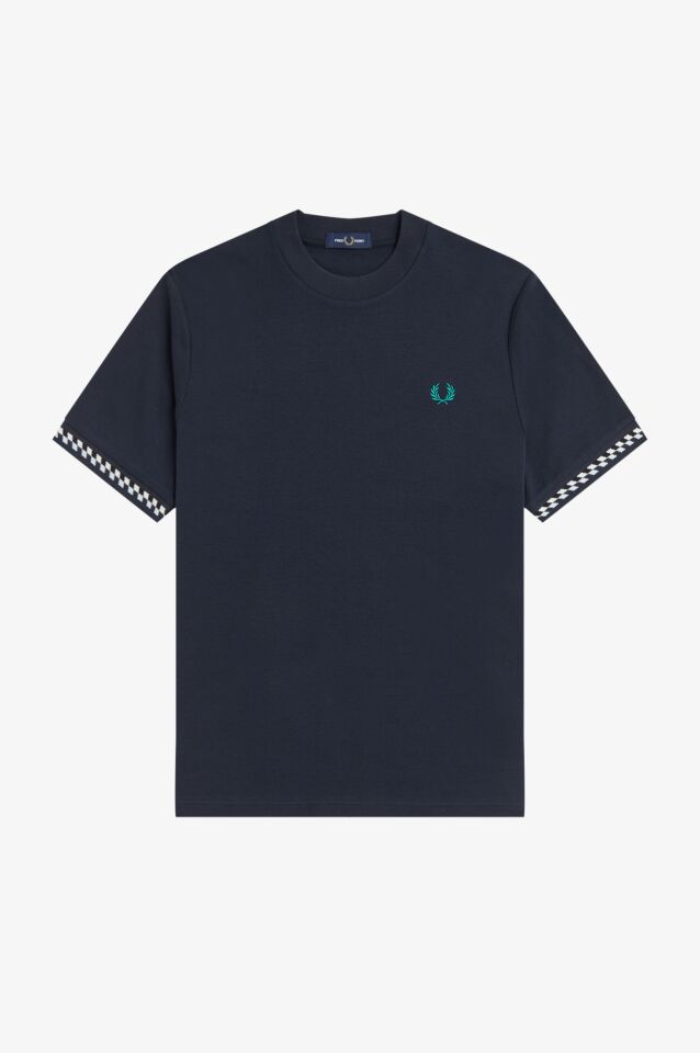 JACQUARD CUFF T-SHIRT