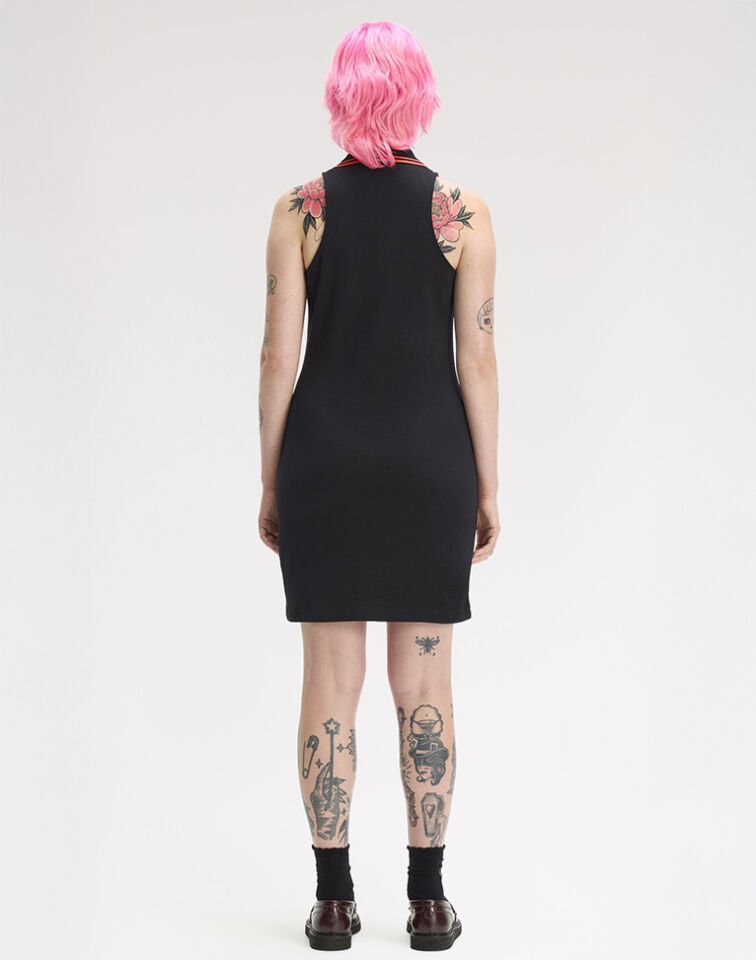 SLEEVELESS PIQUE DRESS
