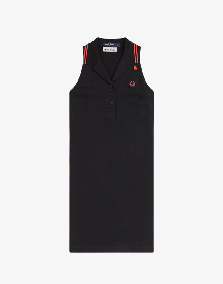 SLEEVELESS PIQUE DRESS