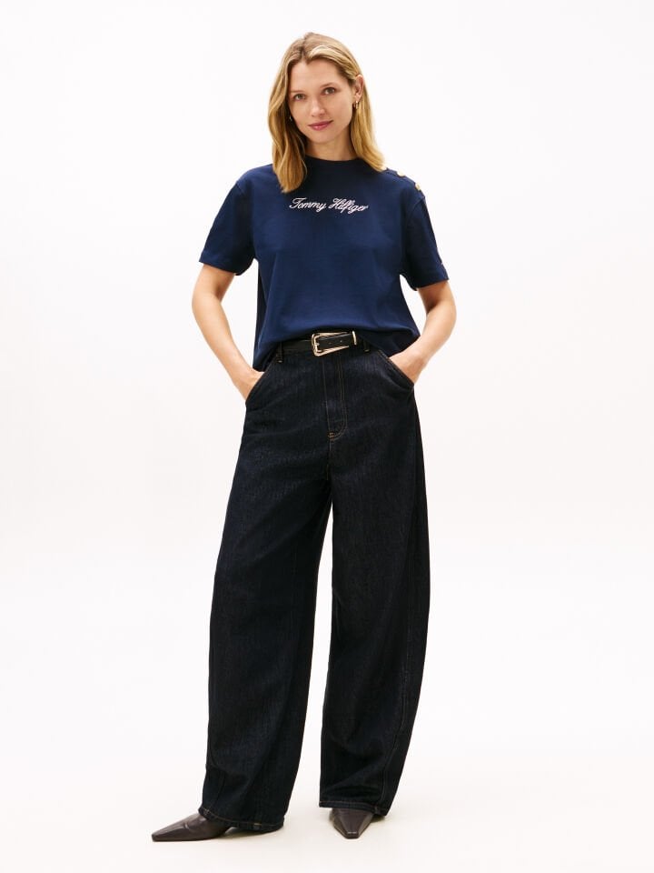 GOLD DÜĞMELİ T-SHIRT