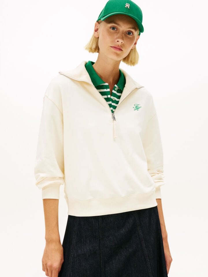 YARIM FERMUARLI SWEATSHIRT