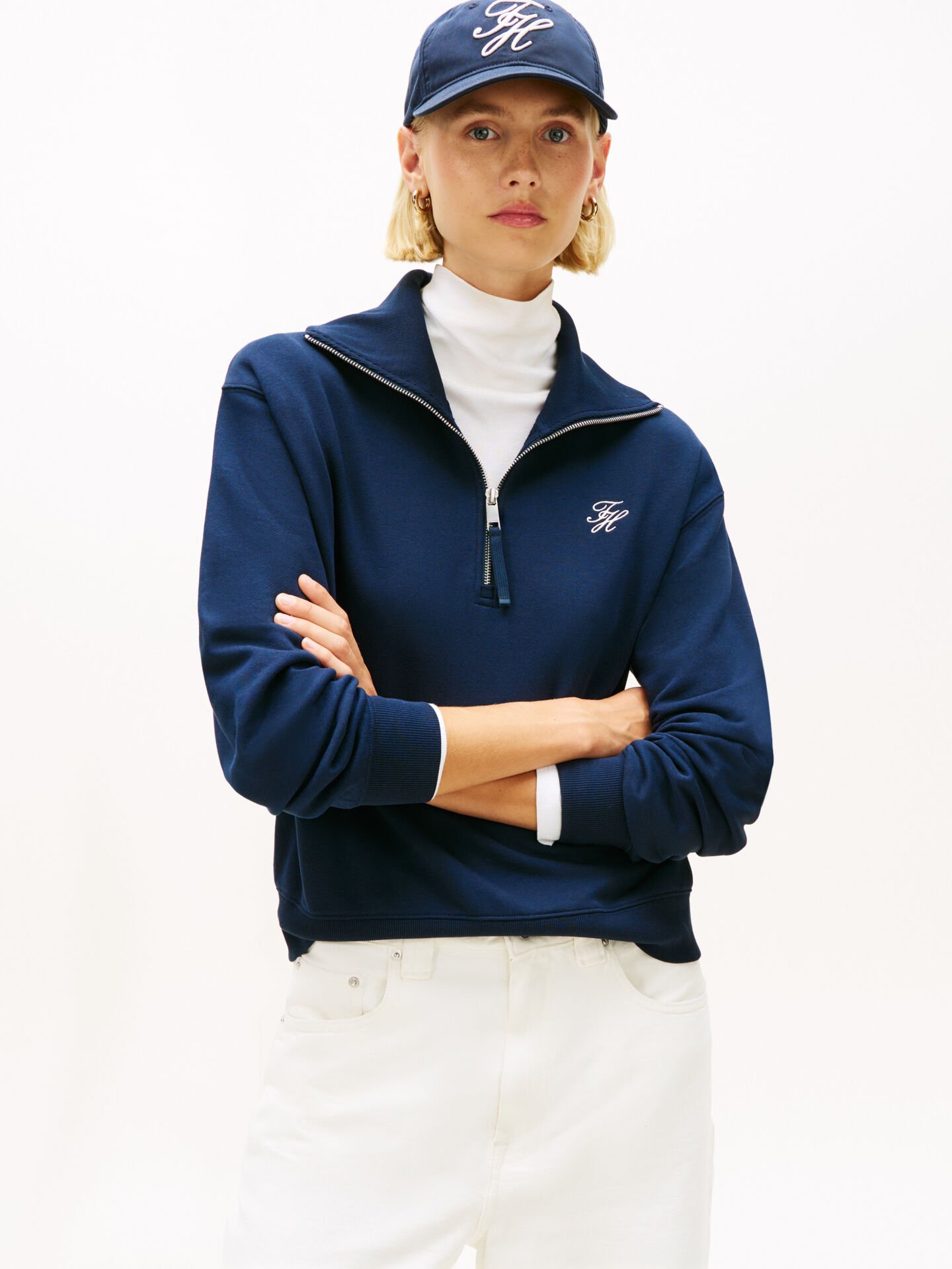 YARIM FERMUARLI SWEATSHIRT