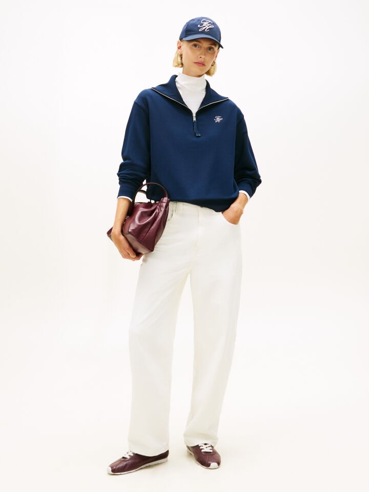 YARIM FERMUARLI SWEATSHIRT