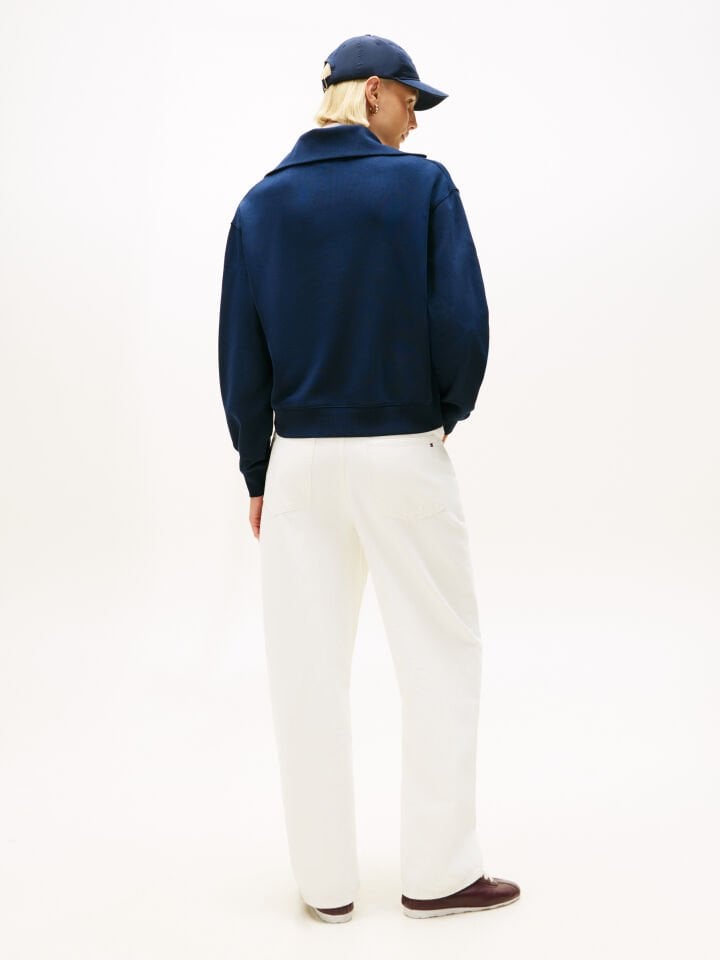 YARIM FERMUARLI SWEATSHIRT