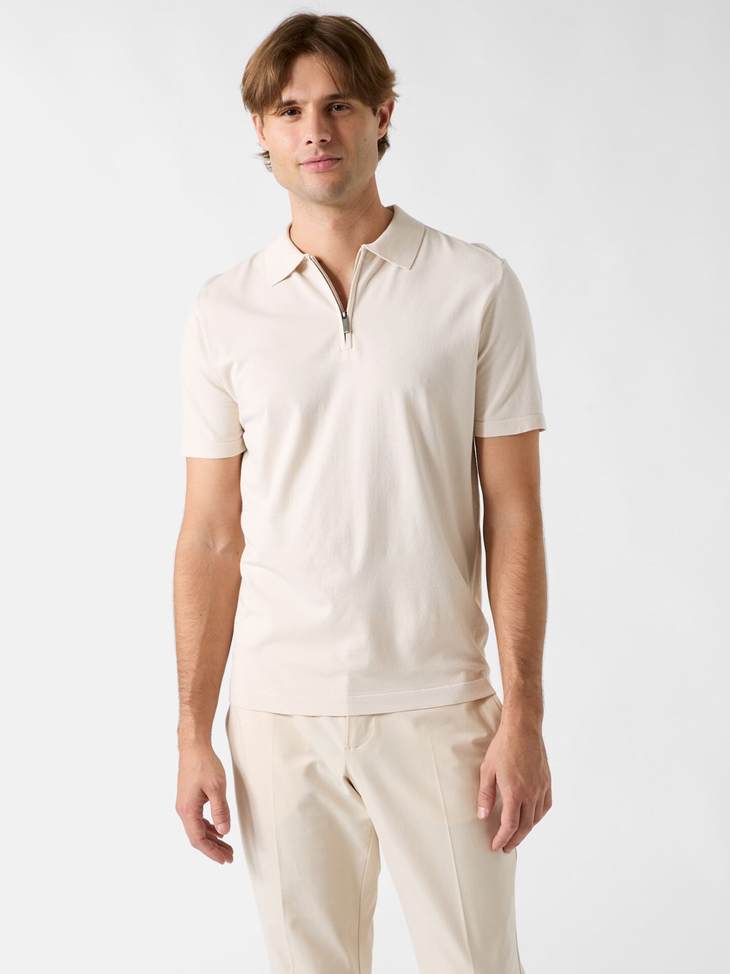KADIR TECH POLO TİŞÖRT XL - Krem