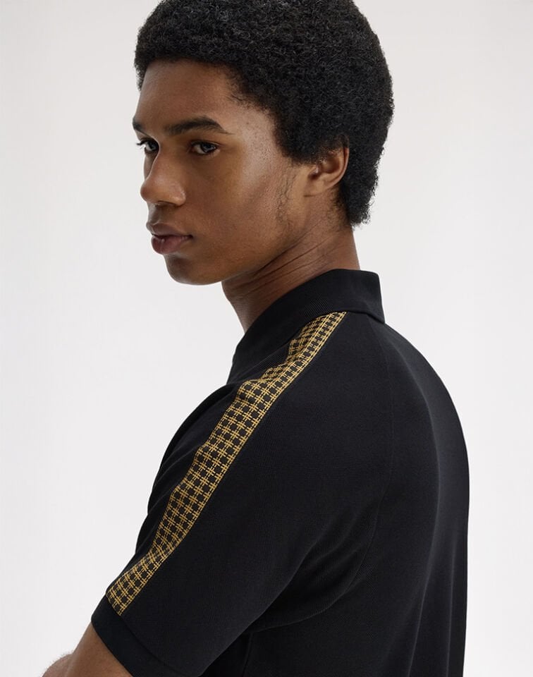 CROSS TAPE POLO SHIRT