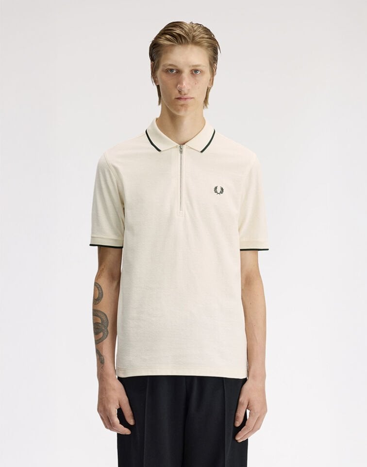 CREPE PIQUE POLO SHIRT