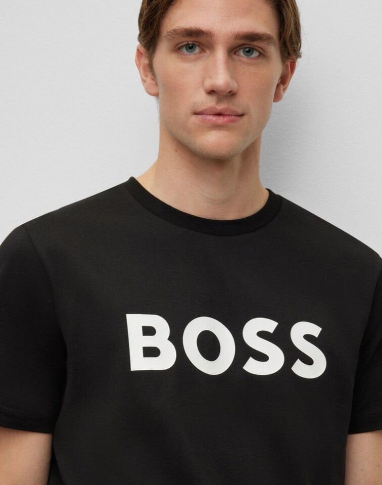 LOGOLU PAMUK T-SHIRT