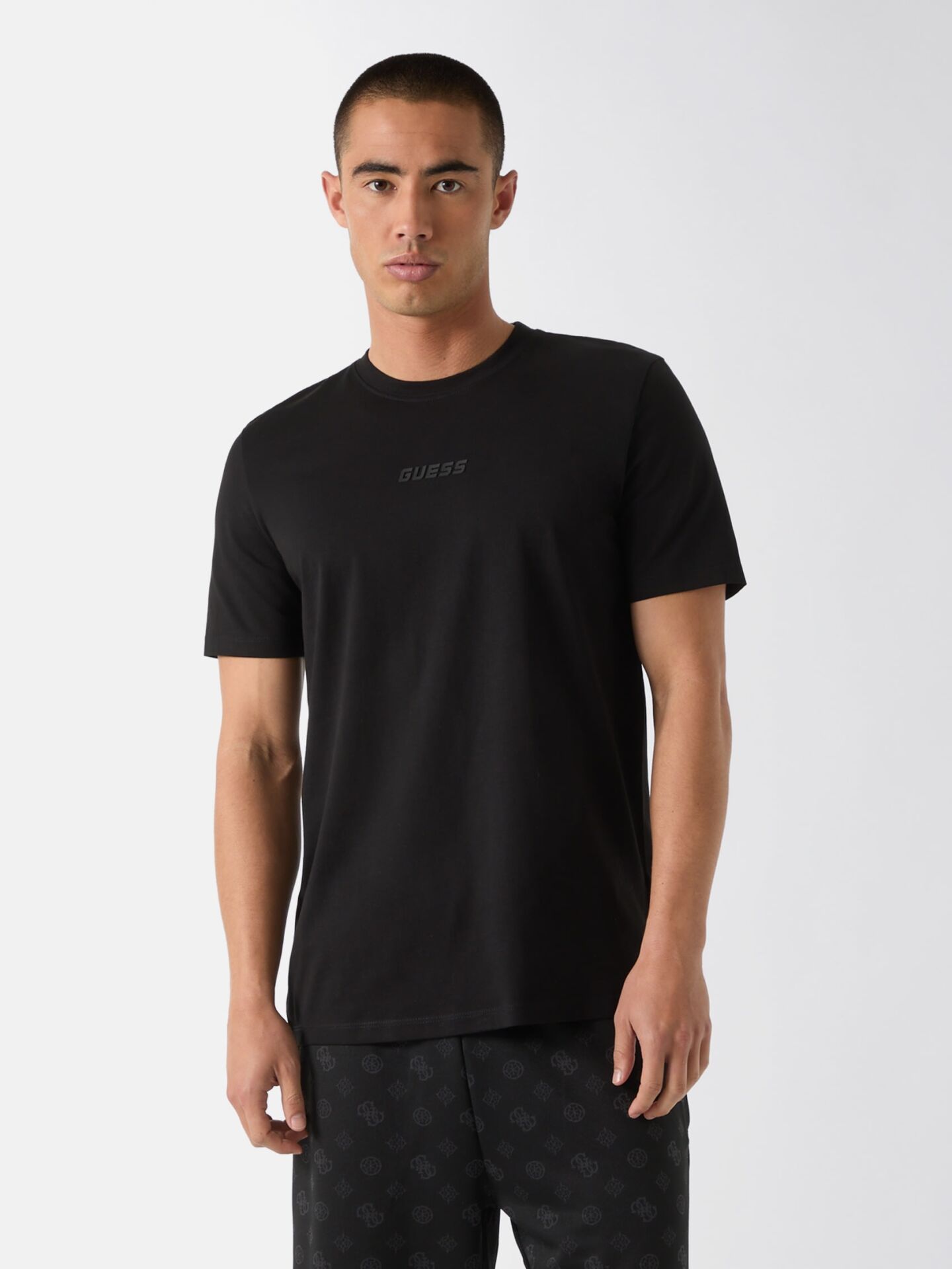 AMBROGIO PAMUK T-SHIRT M - Siyah