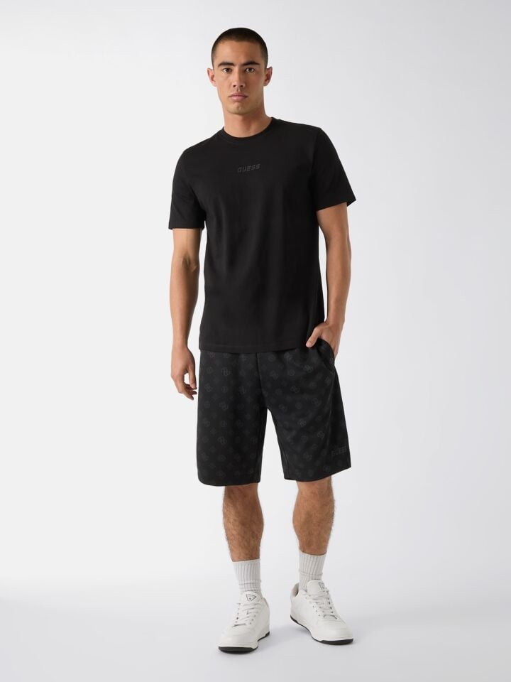 AMBROGIO PAMUK T-SHIRT M - Siyah