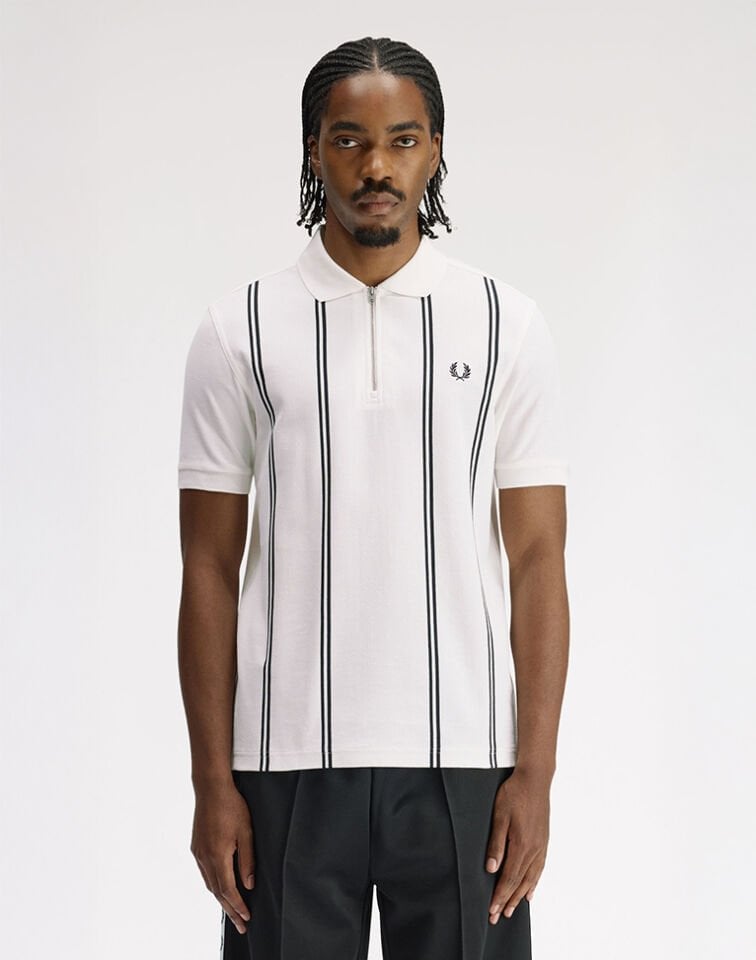 DİKEY ÇİZGİLİ POLO T-SHIRT