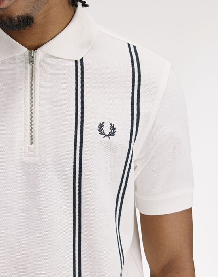 DİKEY ÇİZGİLİ POLO T-SHIRT
