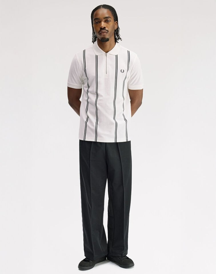 DİKEY ÇİZGİLİ POLO T-SHIRT