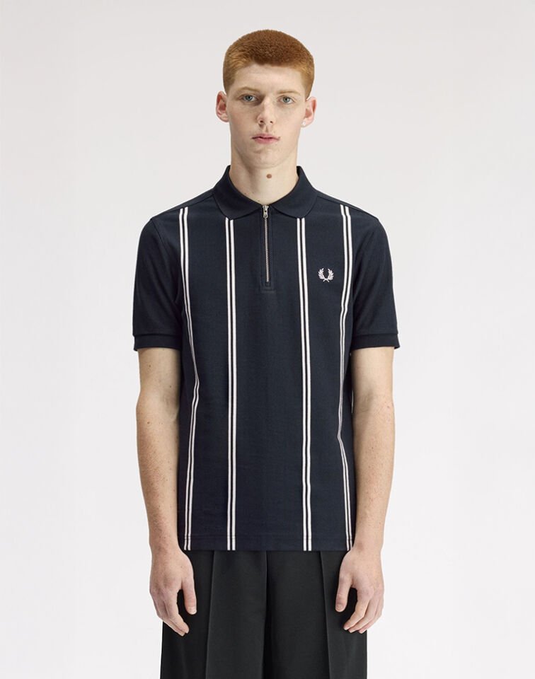VERTICAL STRIPE POLO SHIRT