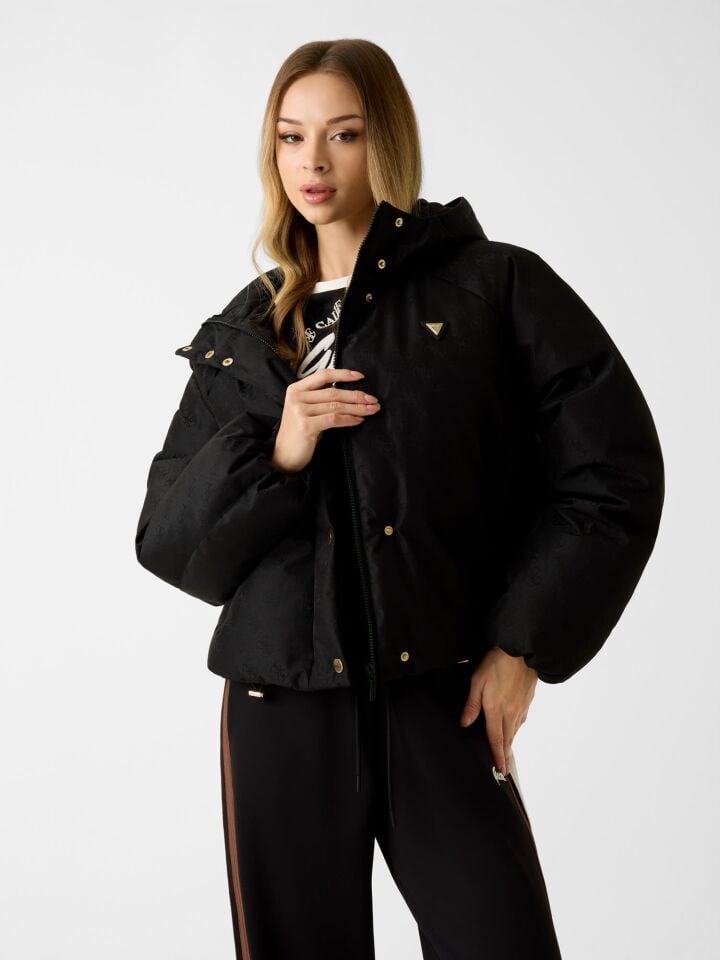 4G BOXY PUFFER JACKE - ECO POLY JACQUARD LOGO BONDED