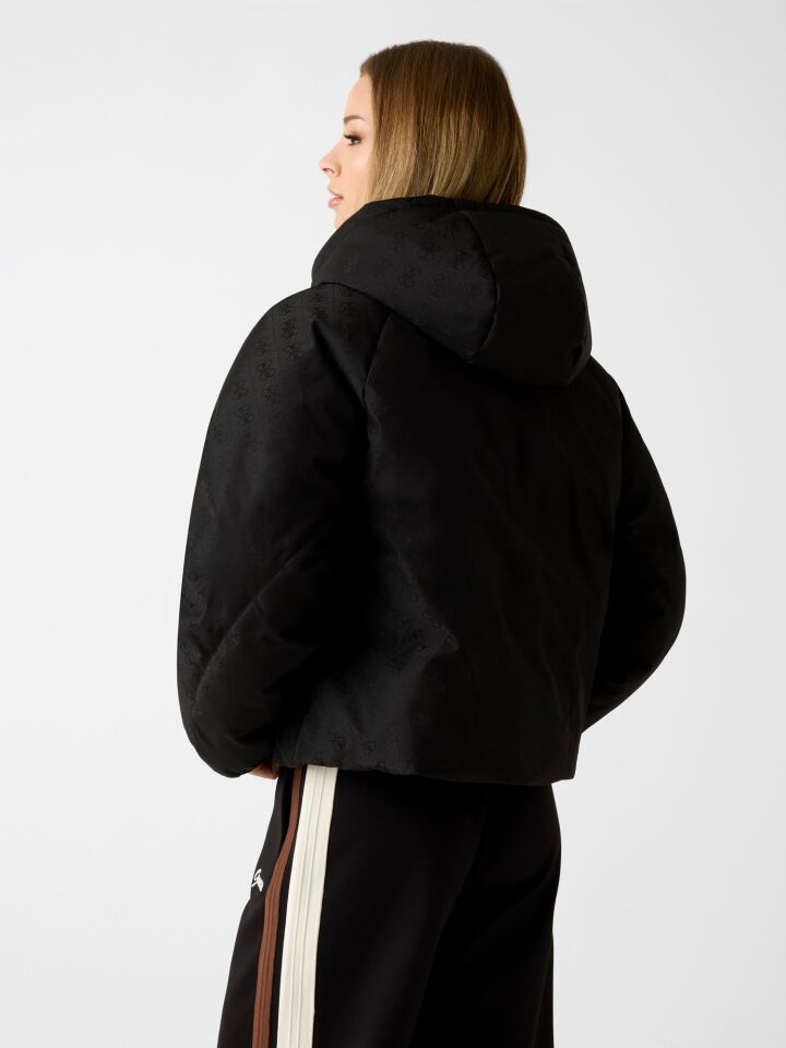 4G BOXY PUFFER JACKE - ECO POLY JACQUARD LOGO BONDED