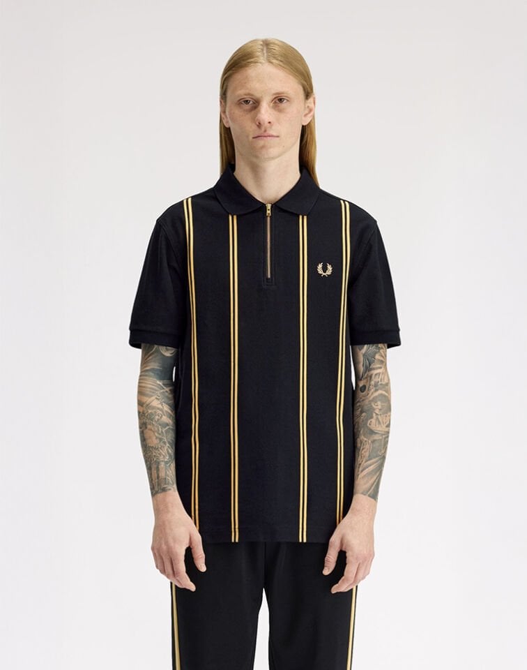 VERTICAL STRIPE POLO SHIRT